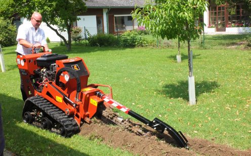 Professionelle Verlegung der Bewässerungsanlage