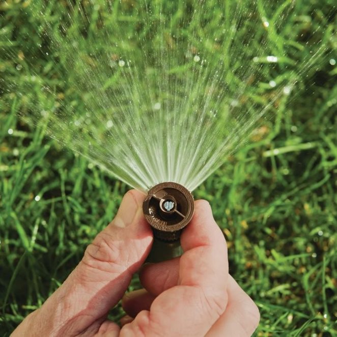 Einstellen des Sprühsektors 